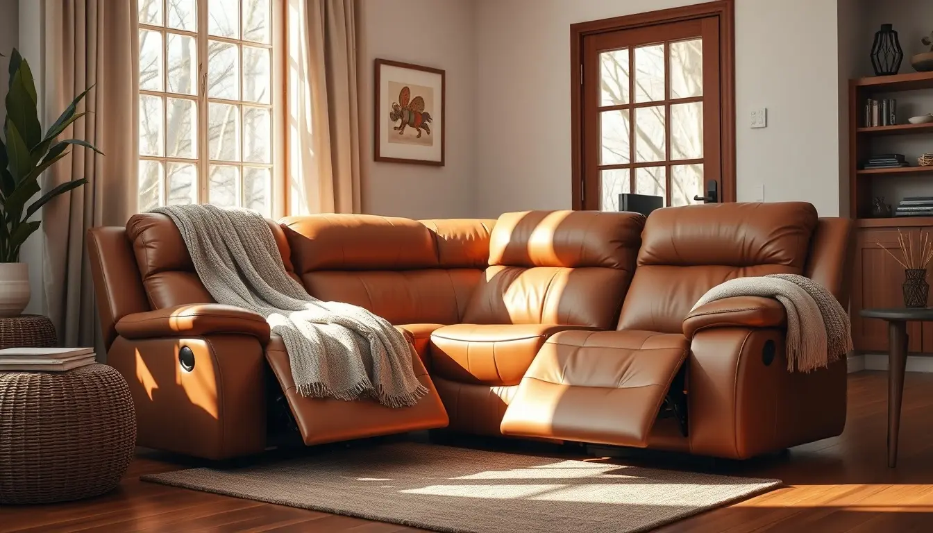 leather sofa recliner