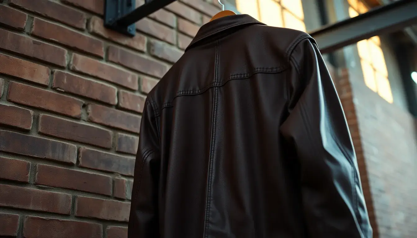 men's leather jacket