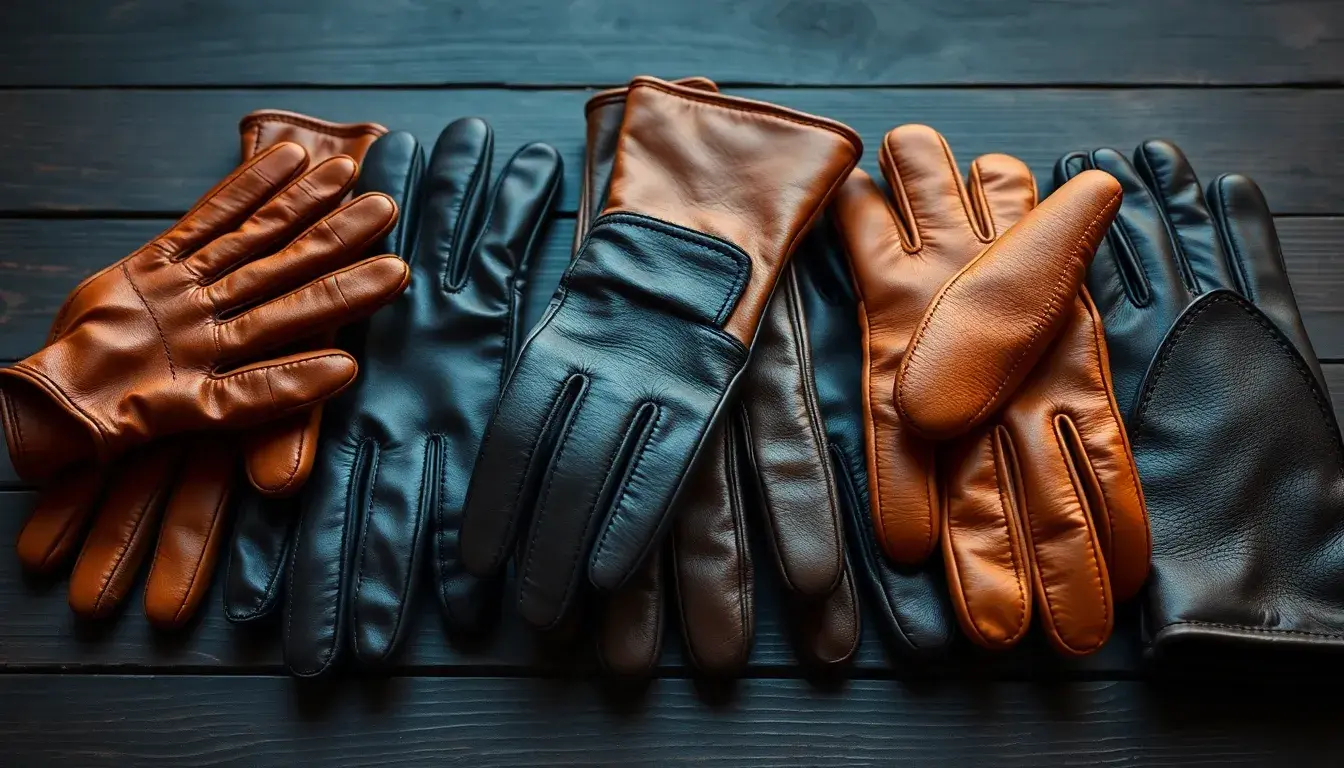 mens leather gloves