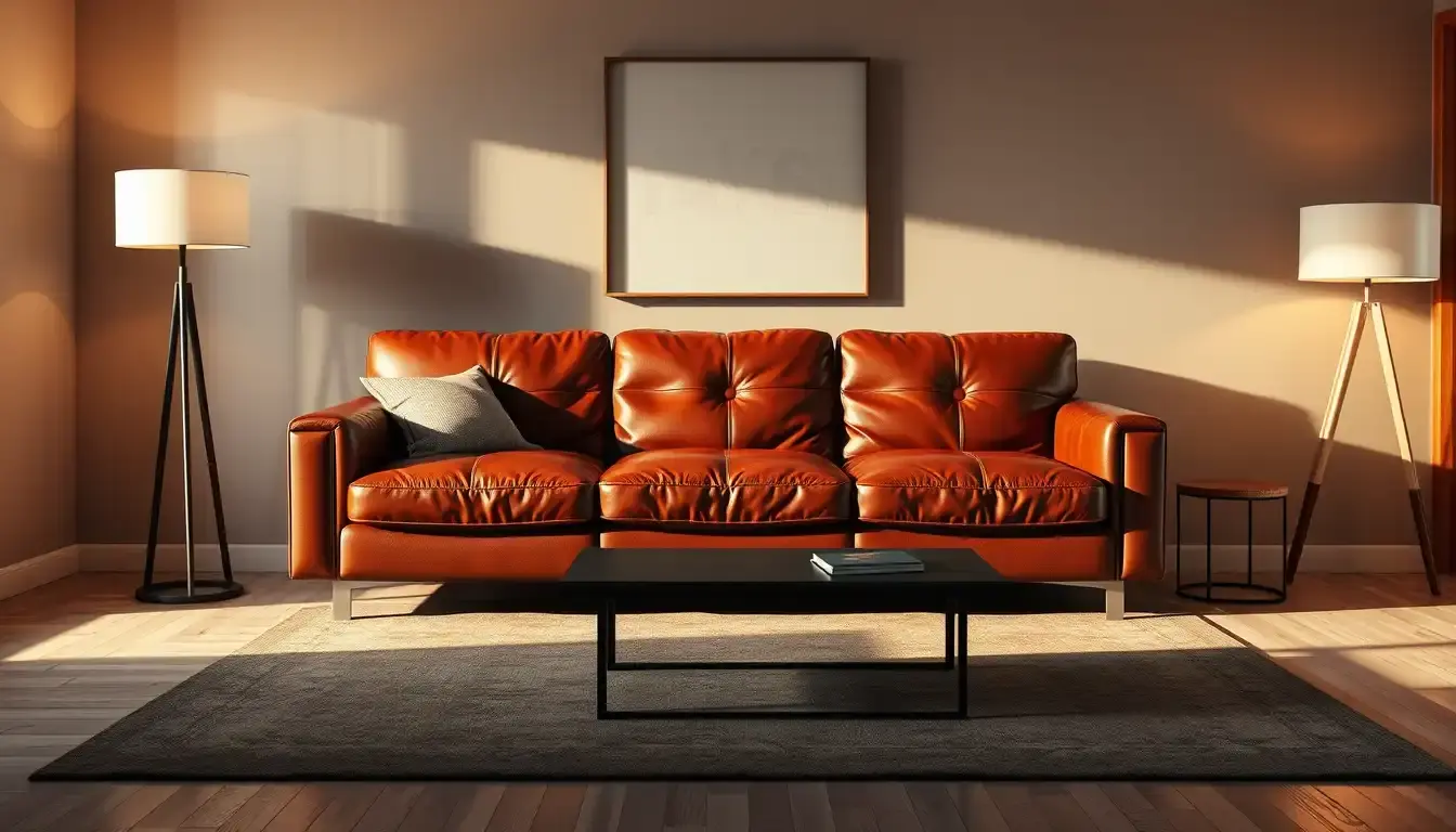 leather couch