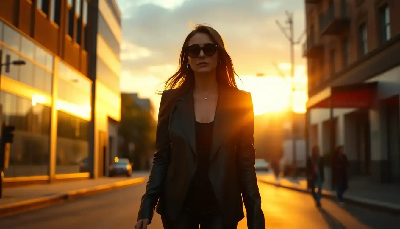 black leather clothes women