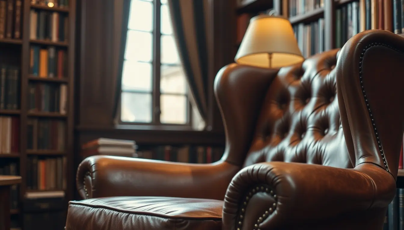 leather armchair