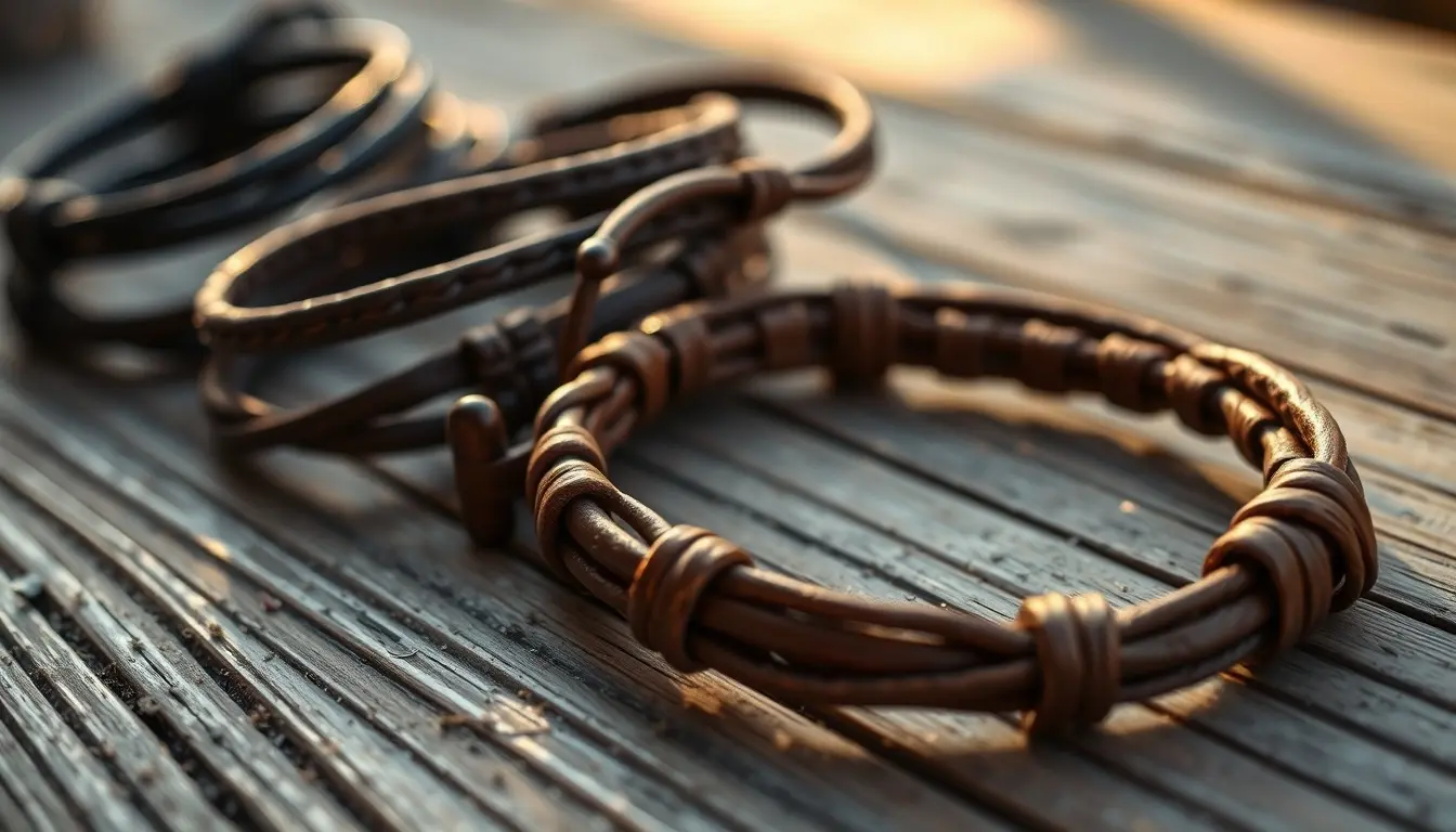 leather bracelets