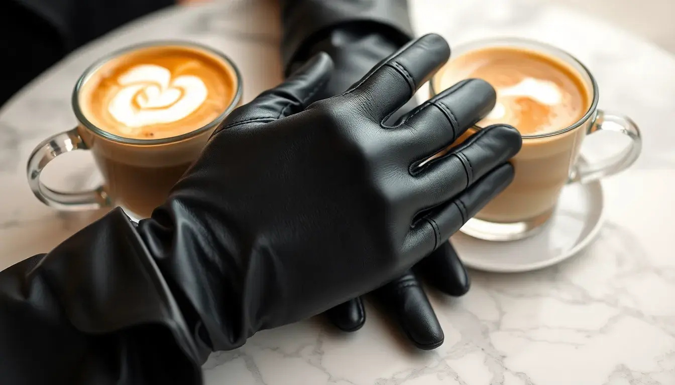 leather gloves women
