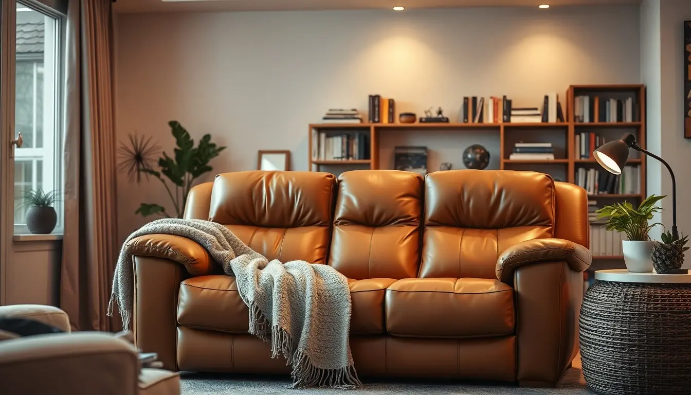 leather loveseat recliner