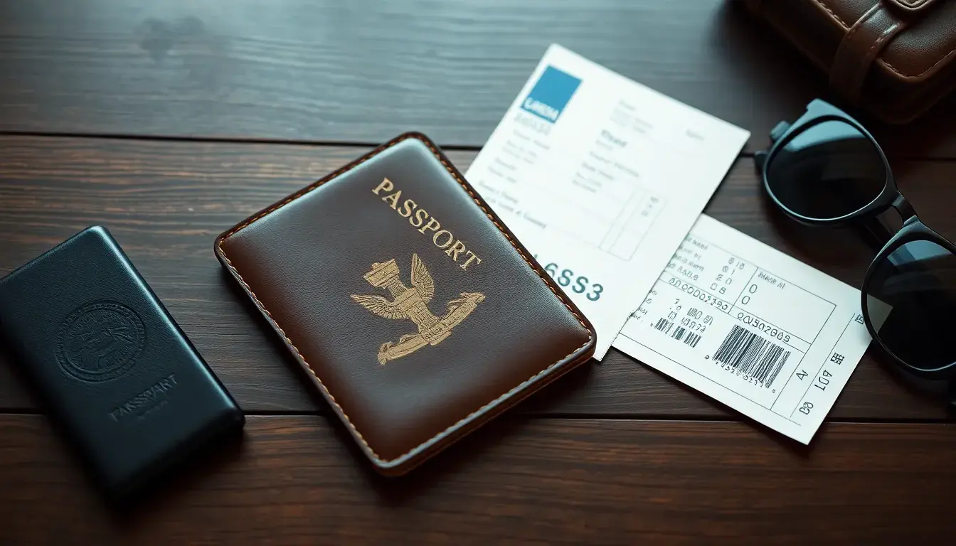 leather passport holder