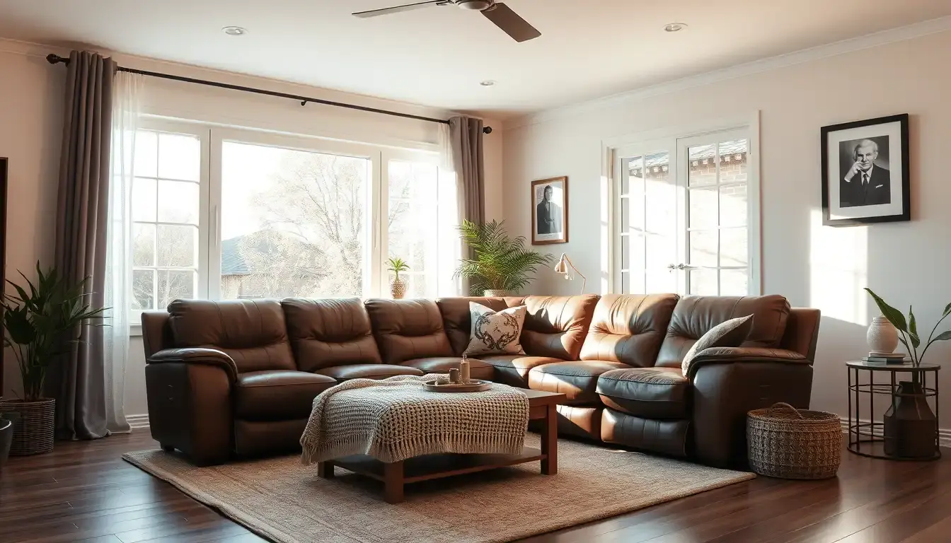 leather recliner couch