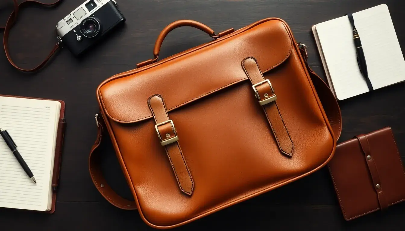 leather satchel