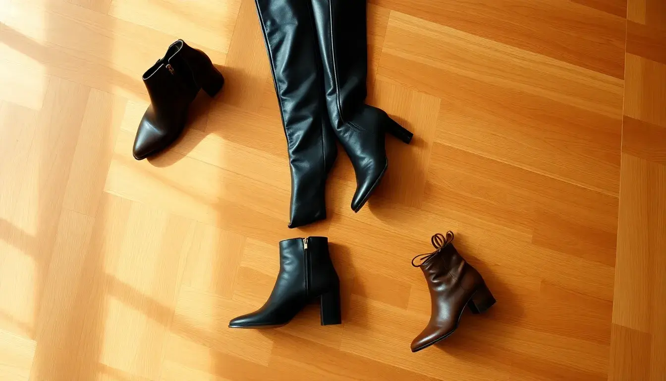 dress leather boots women