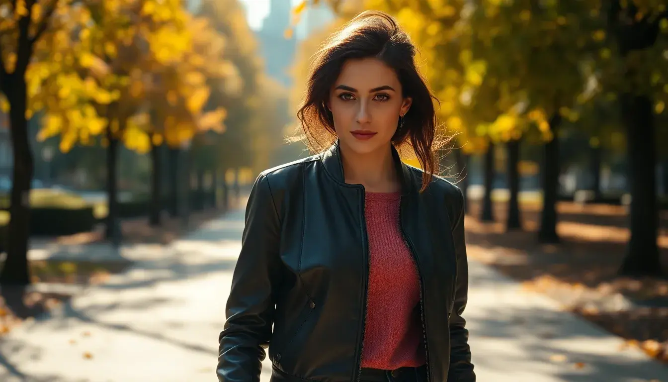 leather bomber ladies