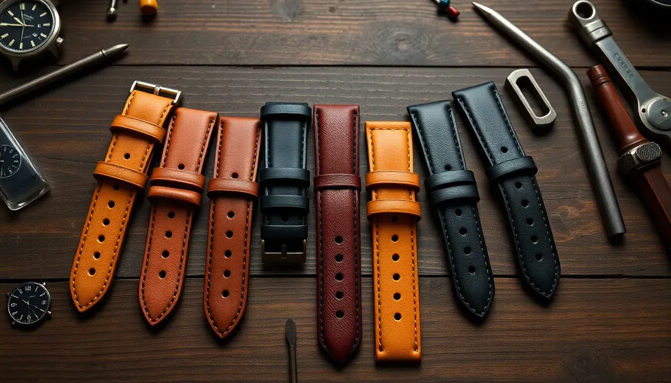 leather straps for watches men