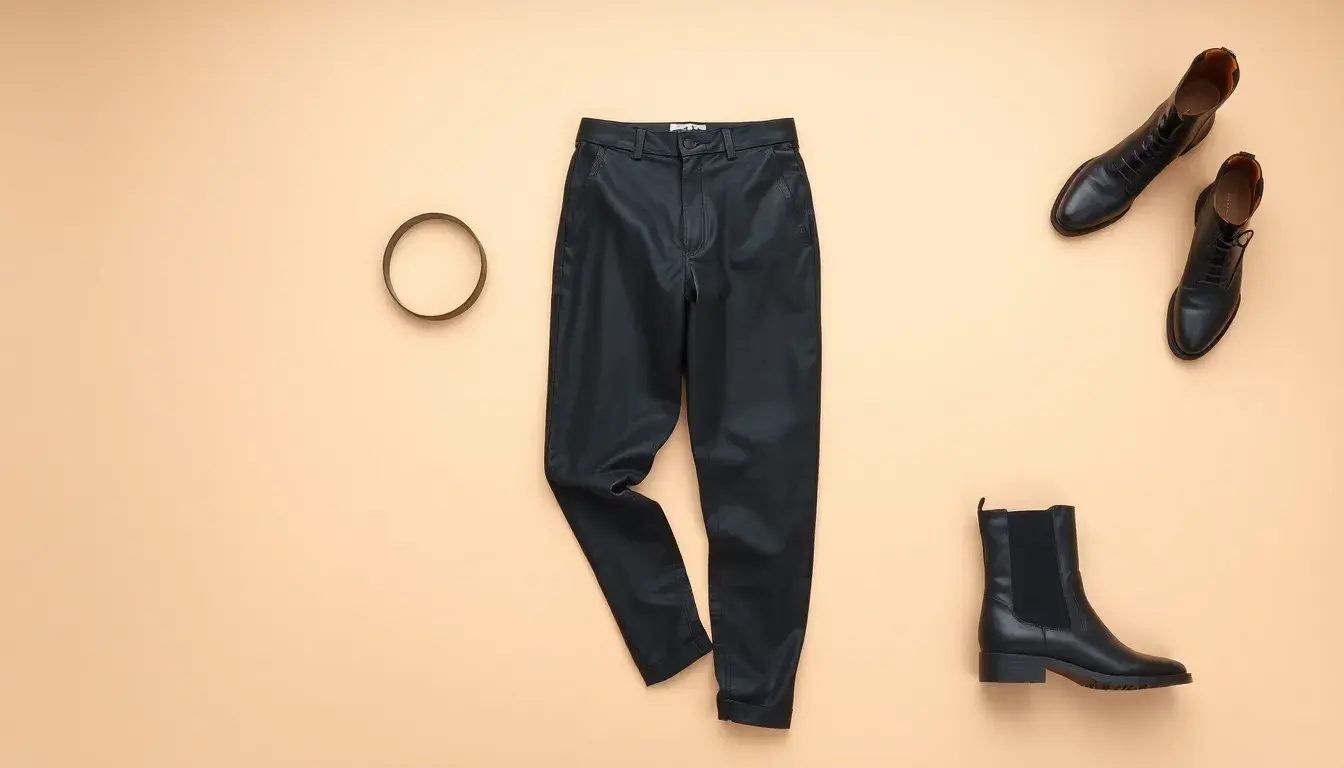 leather pants and
