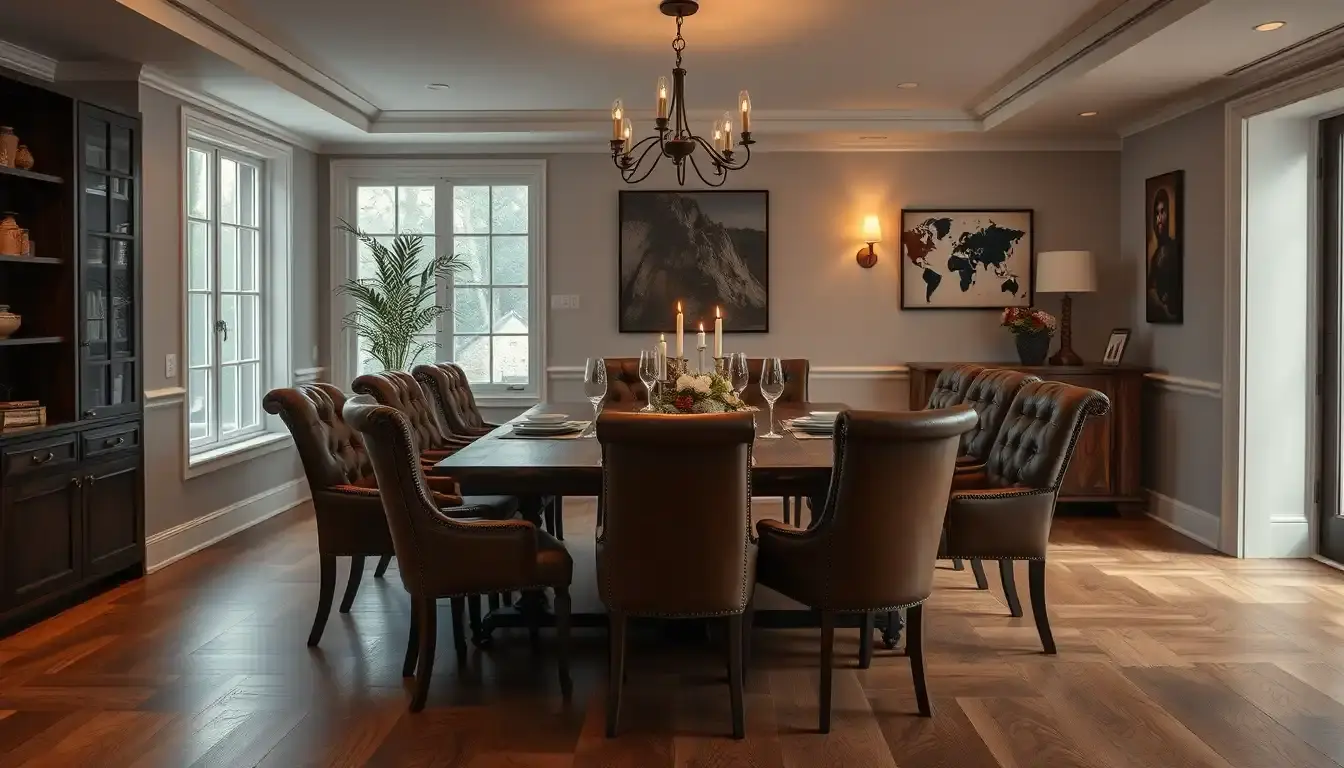 chair dining leather
