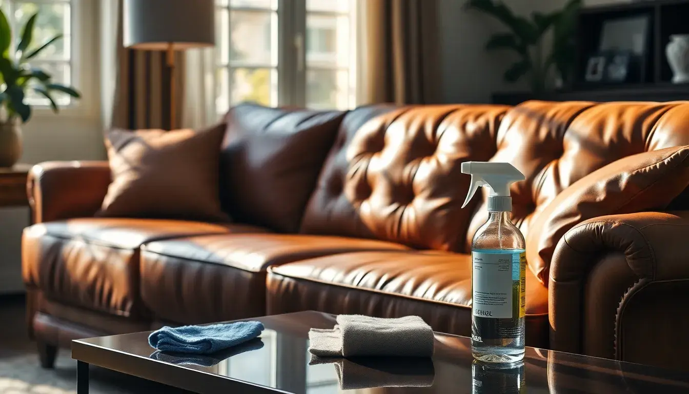 how can i clean leather sofa