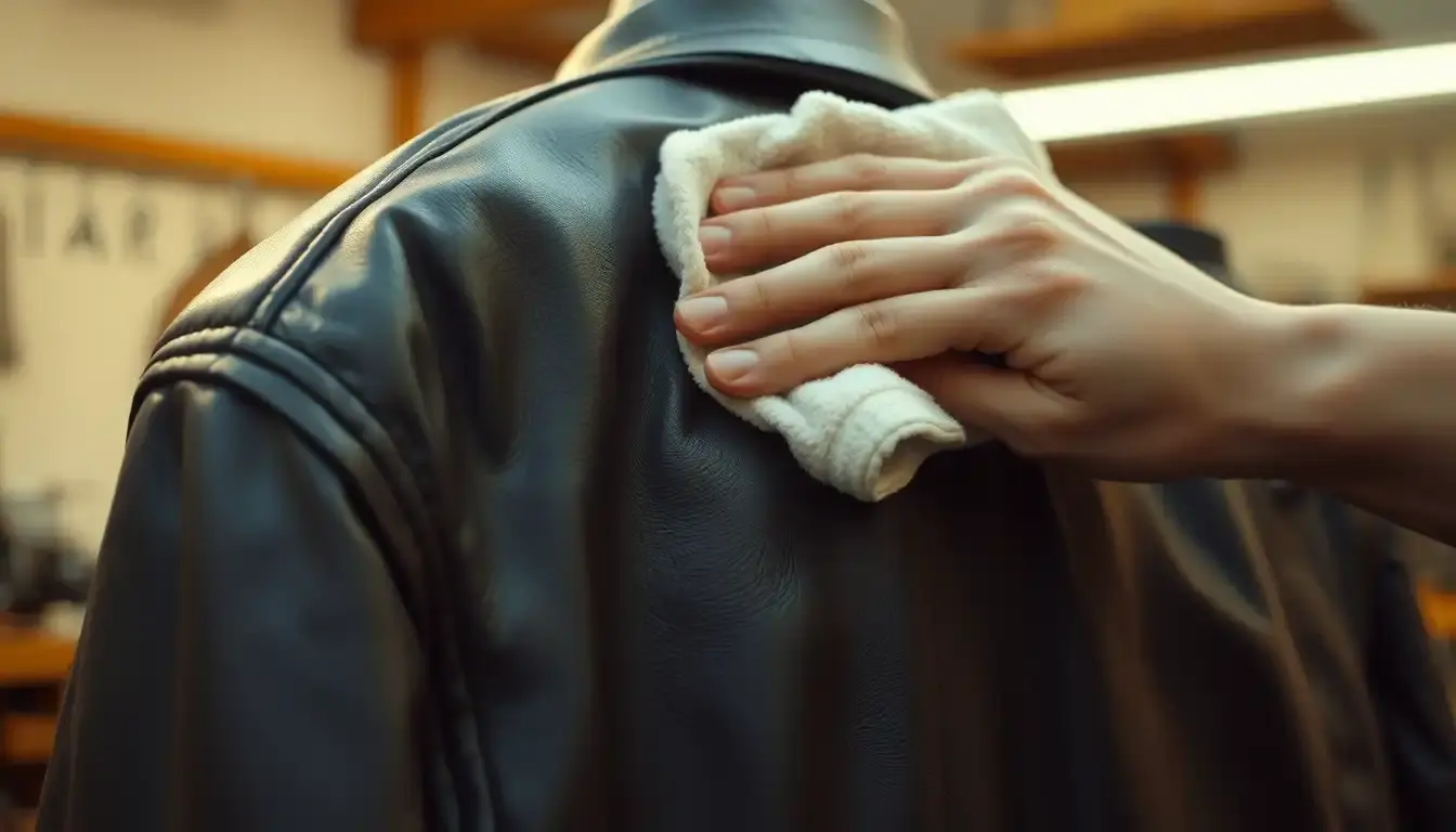 how to clean leather jacket
