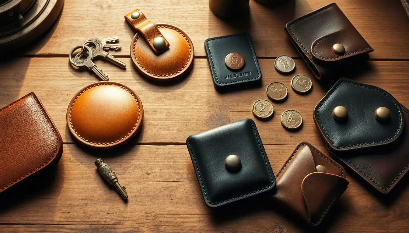 leather coin purse