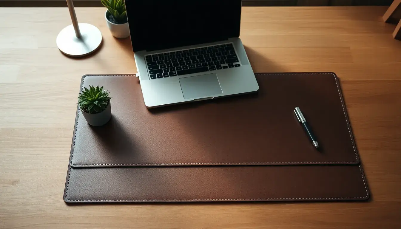 leather desk mat