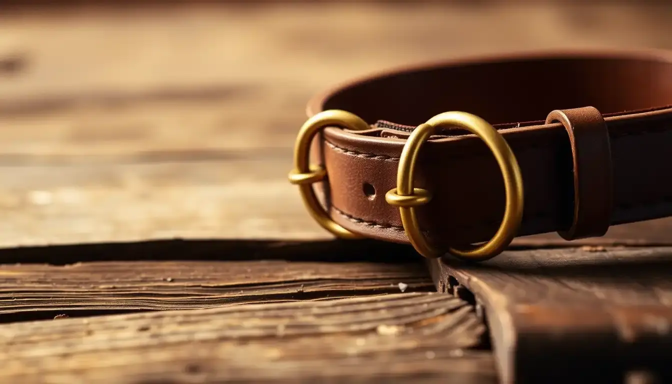 leather dog collar