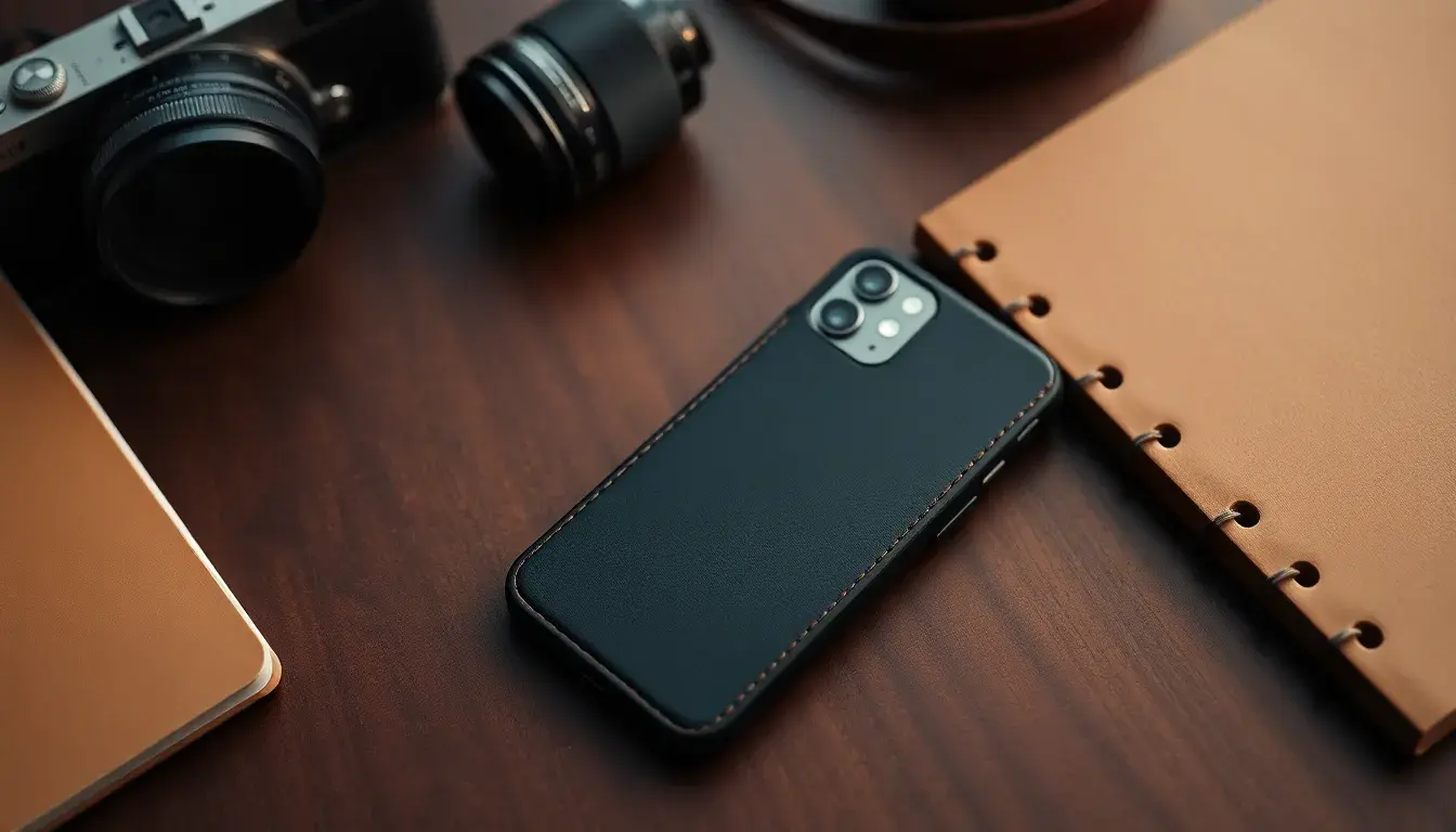 leather iphone case