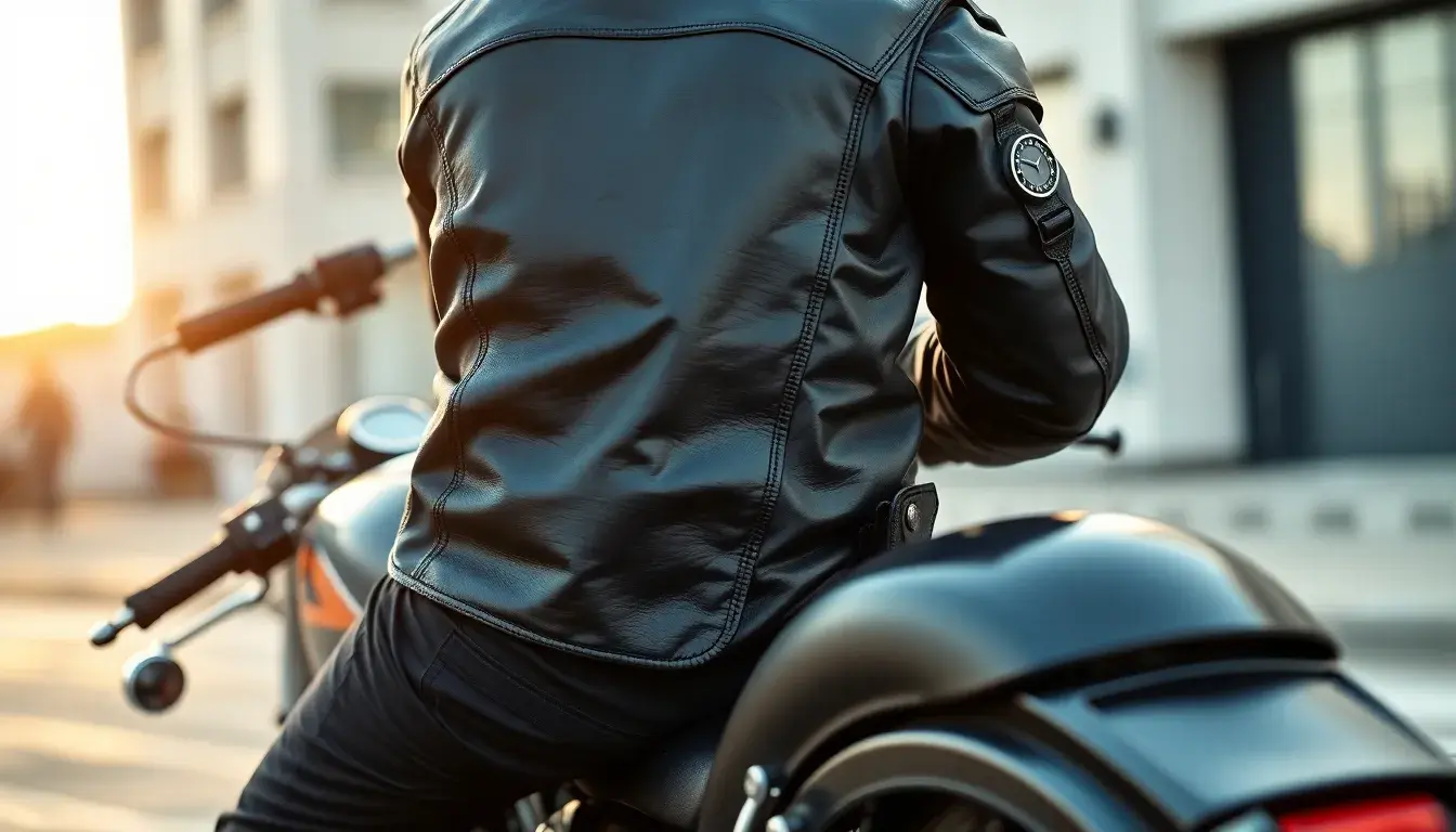 leather riding jacket