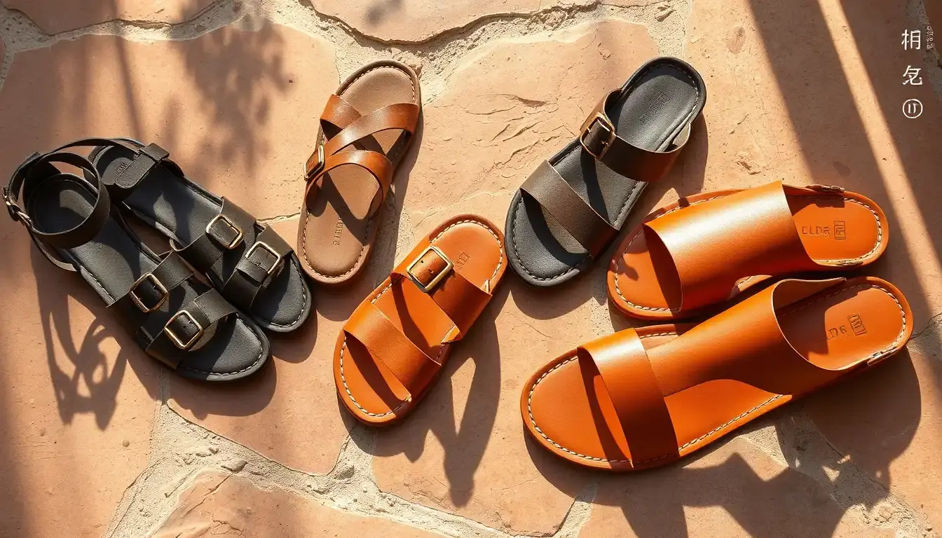 leather sandals for women