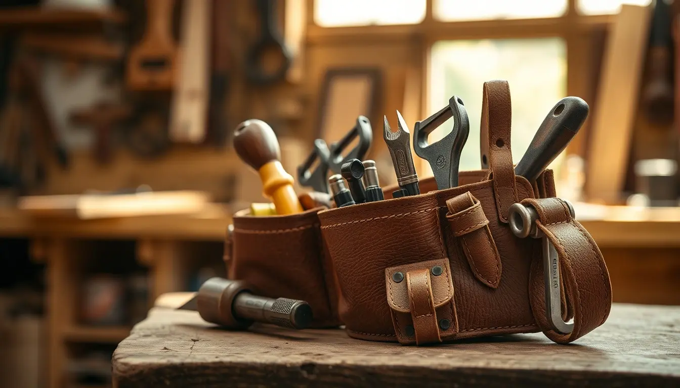 leather tool belt