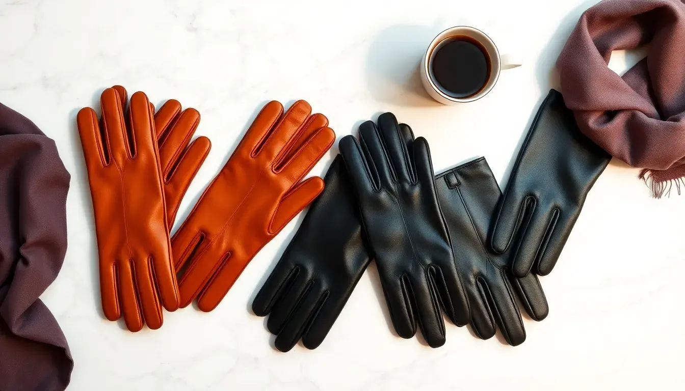 womens leather gloves