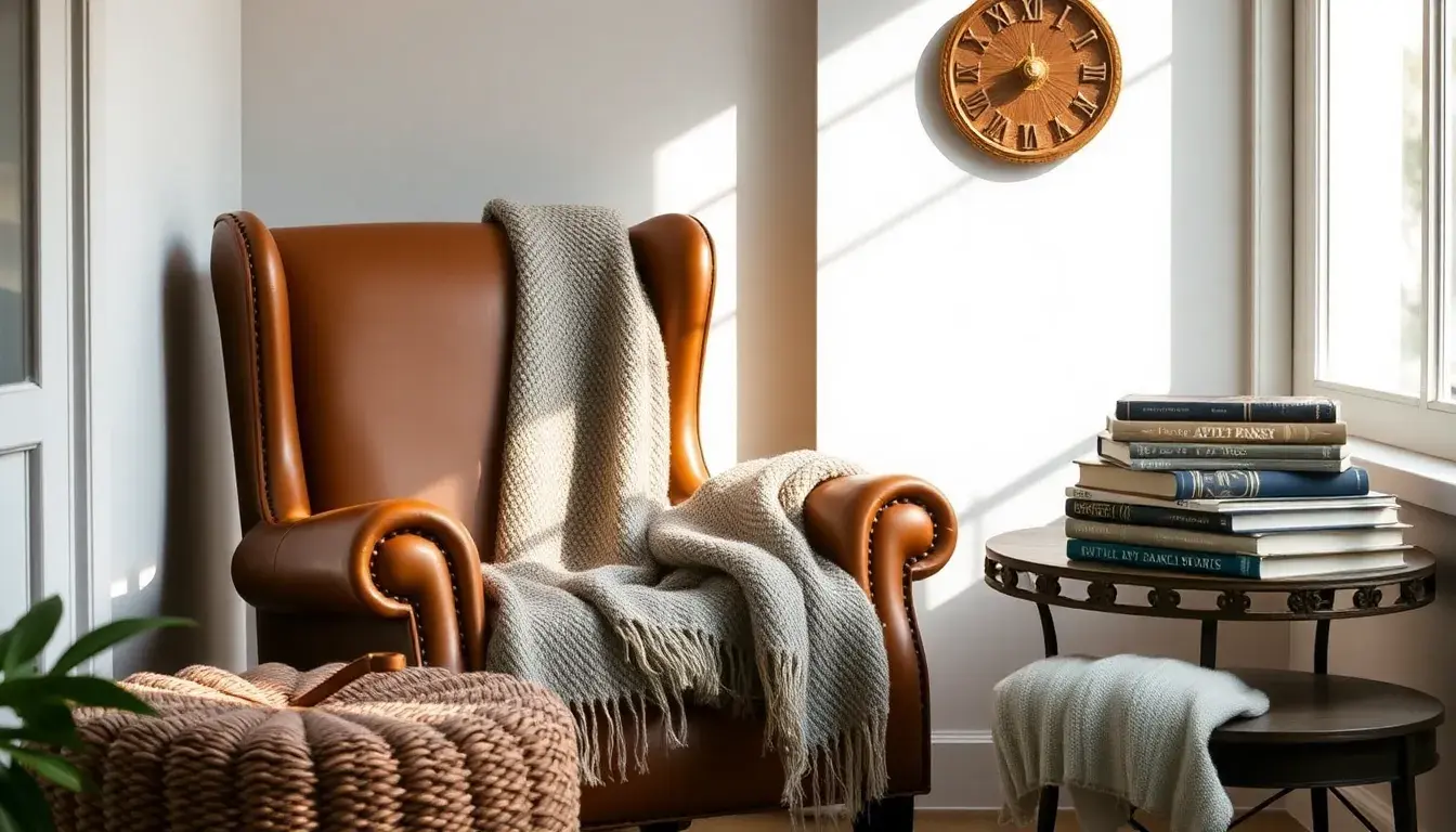 chair with leather