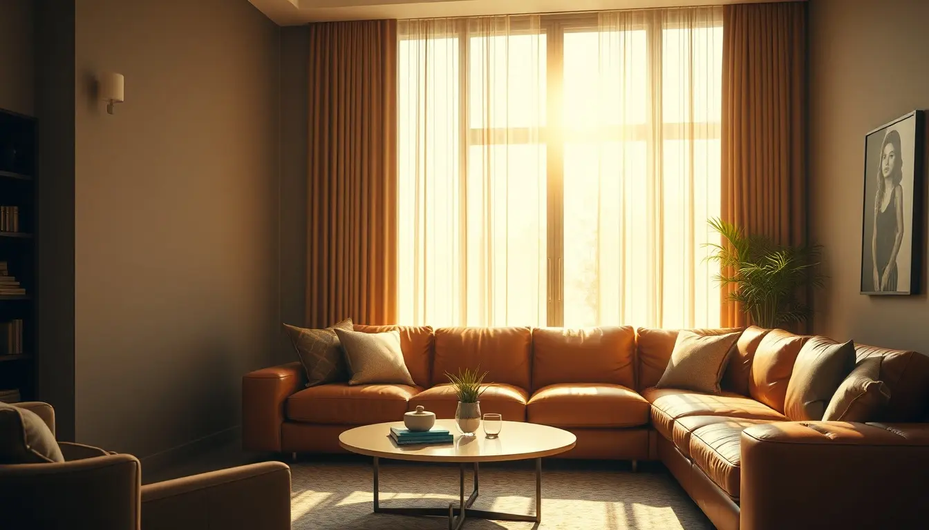 couch in leather