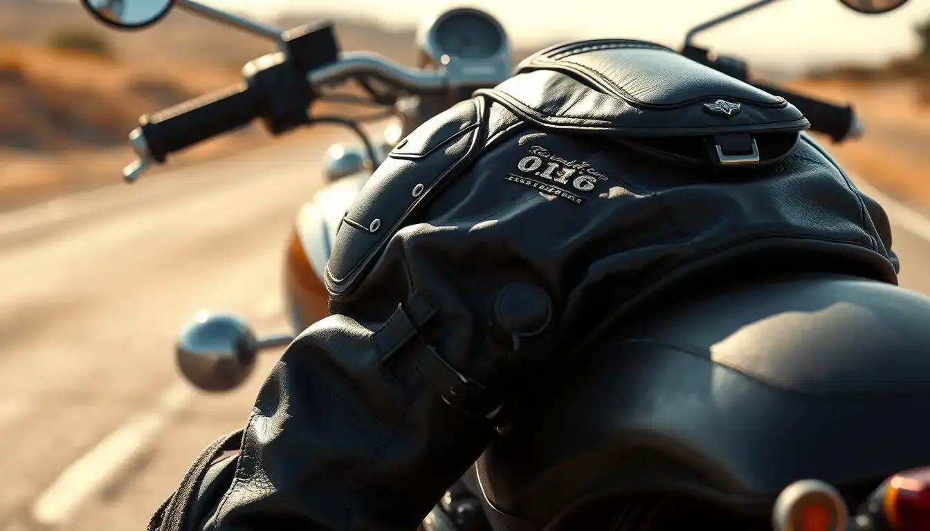 leather motorcycle jacket