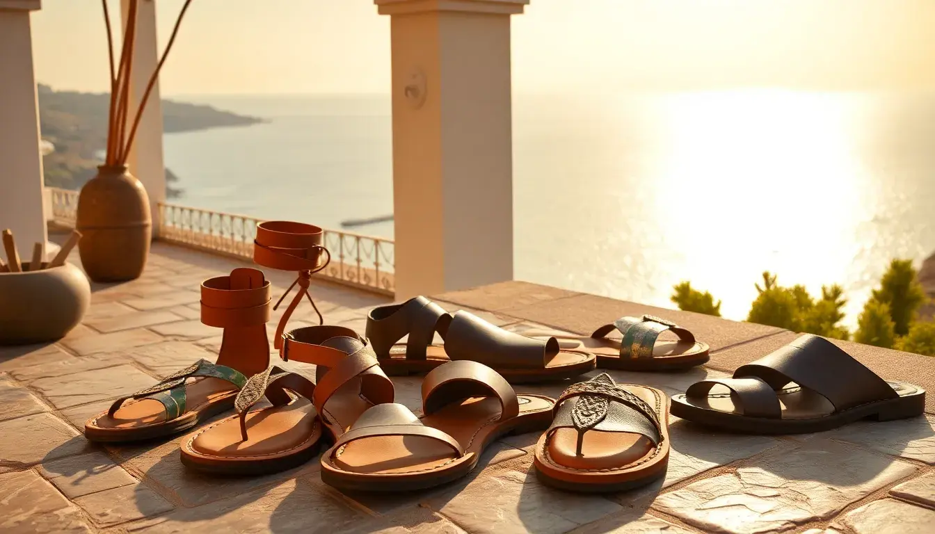 leather sandals