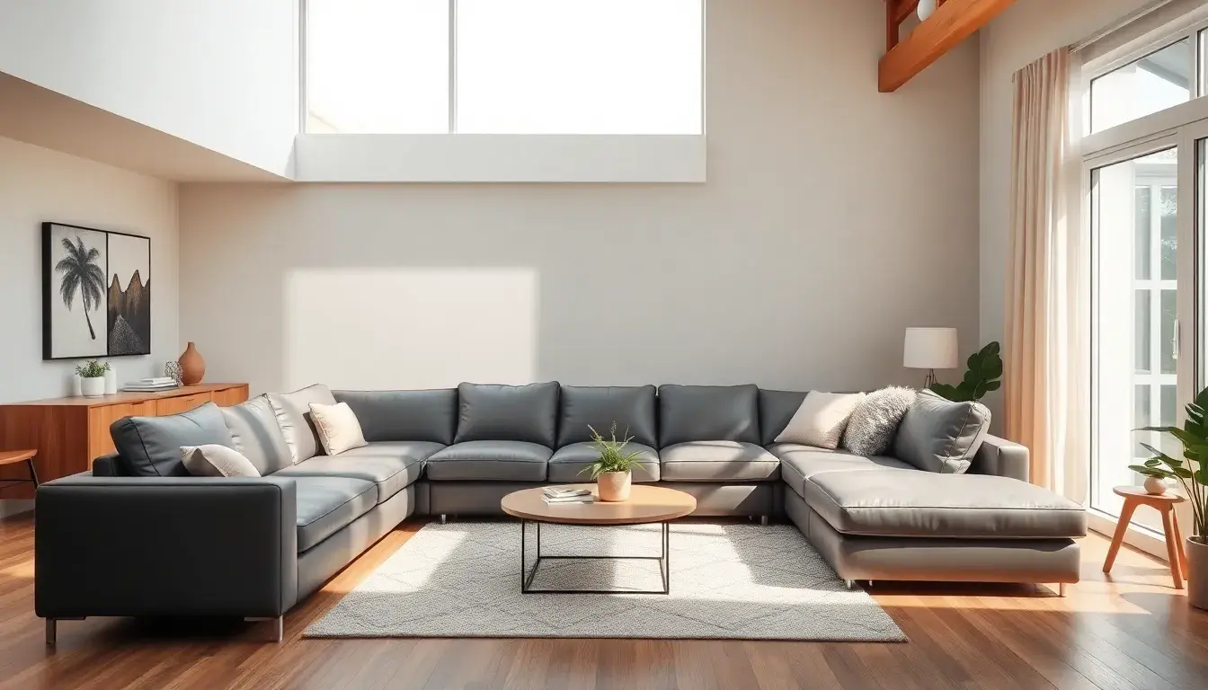 leather sectional couch