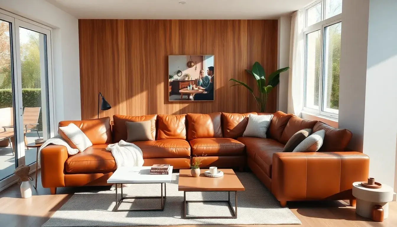 leather corner sofa