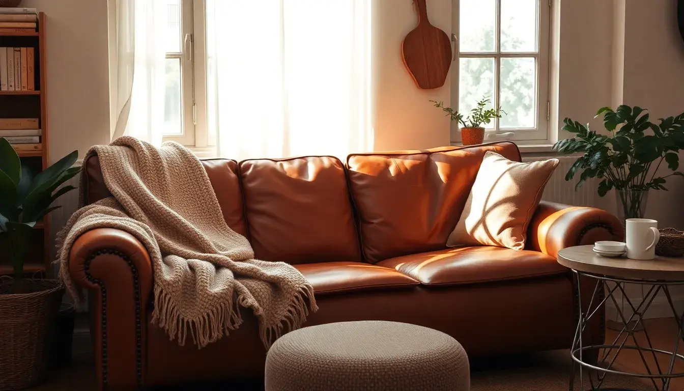 leather loveseat
