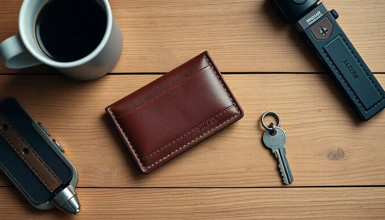 mens leather wallet