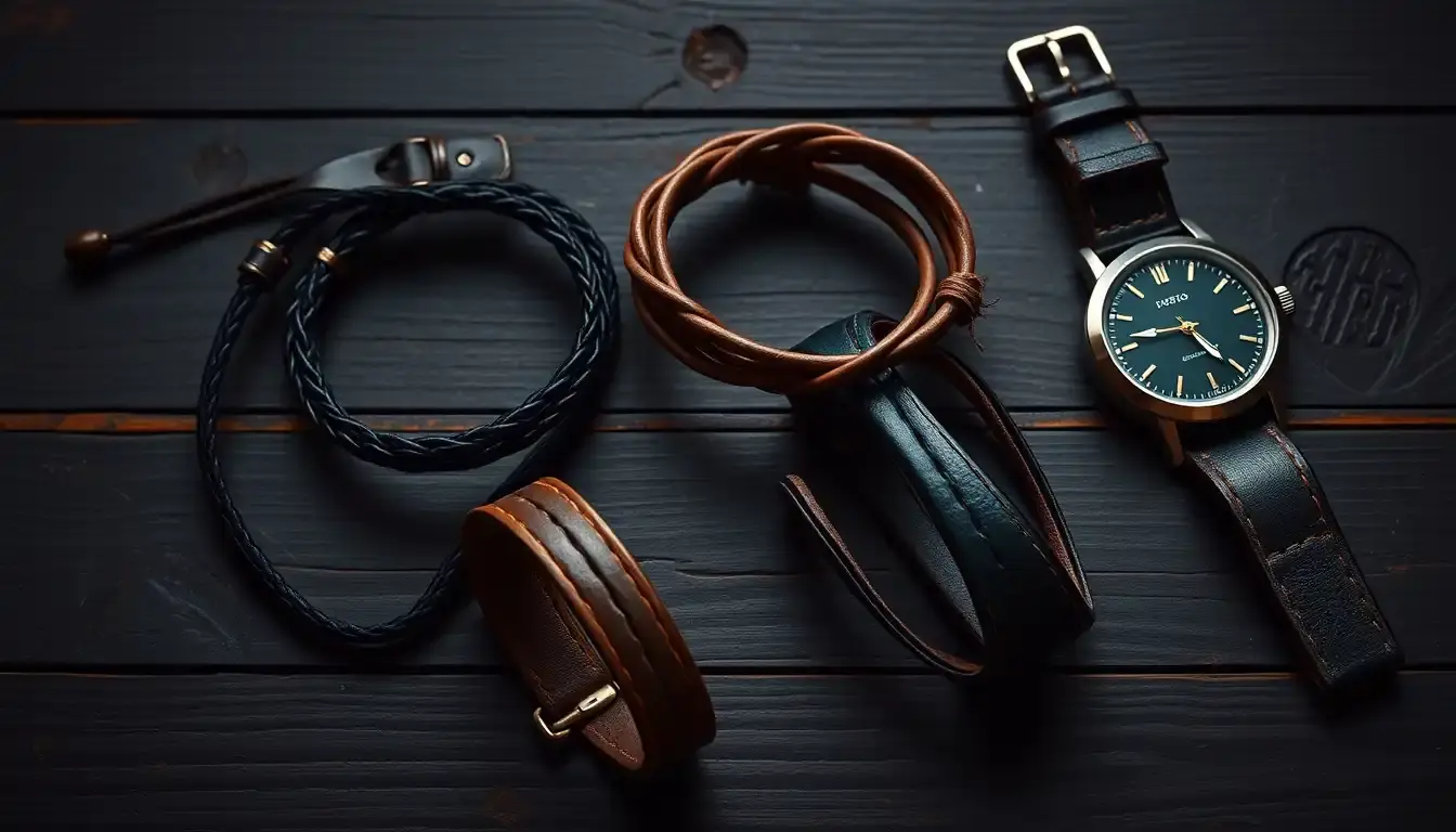 leather bracelet for him