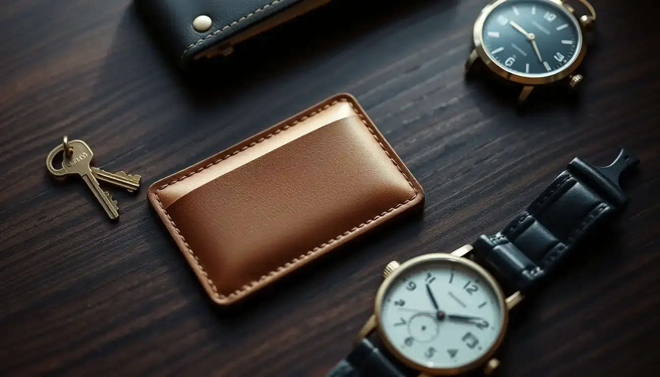 leather card holder