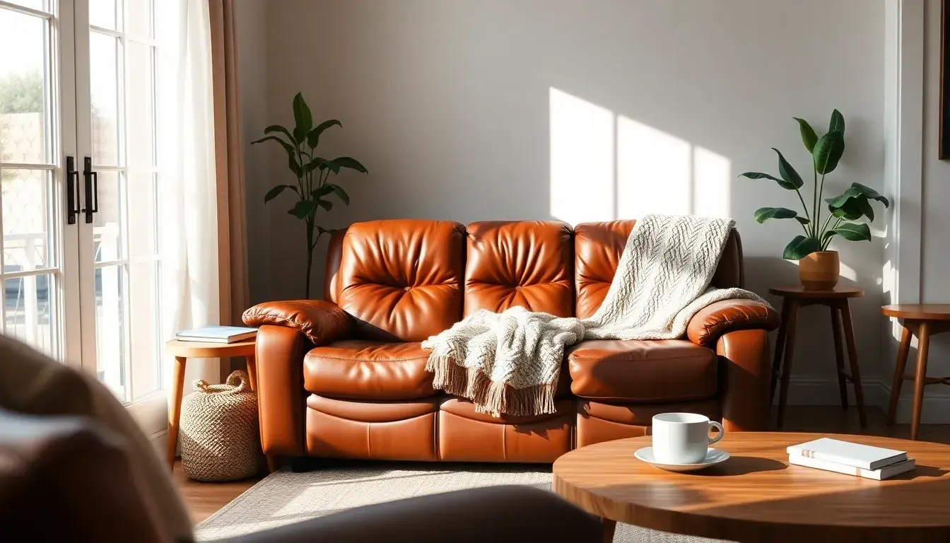 leather recliner sofa