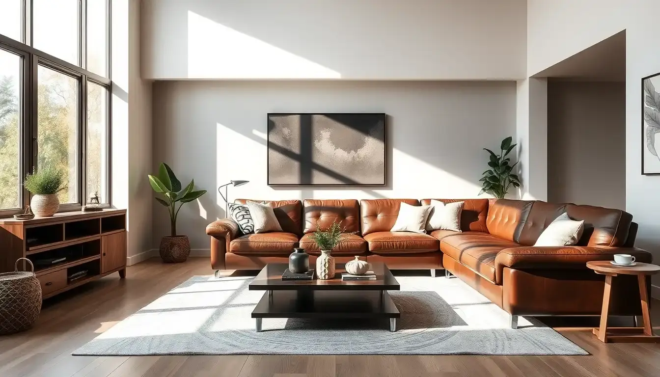 leather sectional sofa
