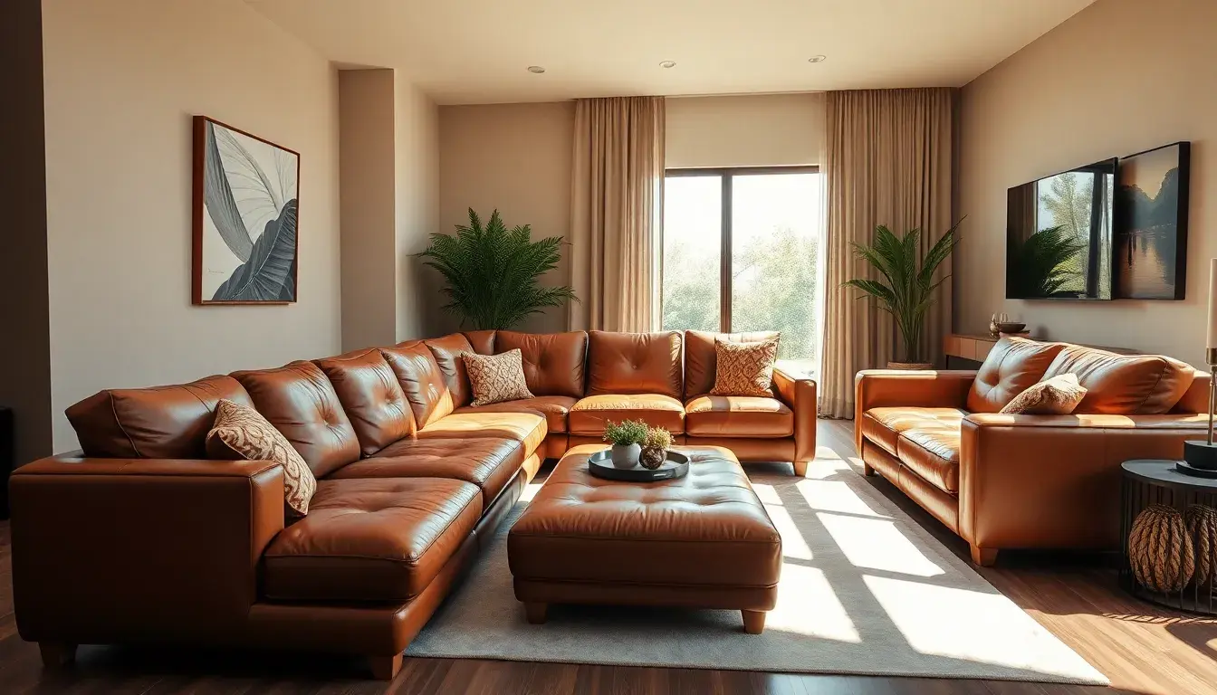 leather sectional sofas